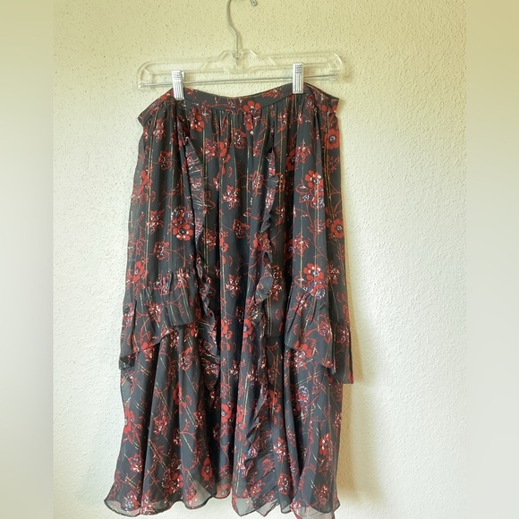 Ulla Johnson Torri Skirt in Noir Size 10 - Picture 2 of 8